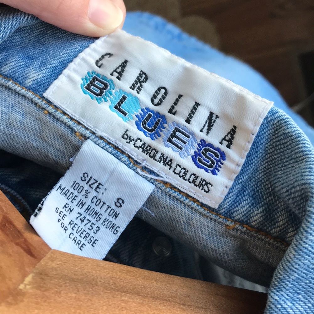 Vintage Carolina Blues Denim Vest W/ Patches - Gem